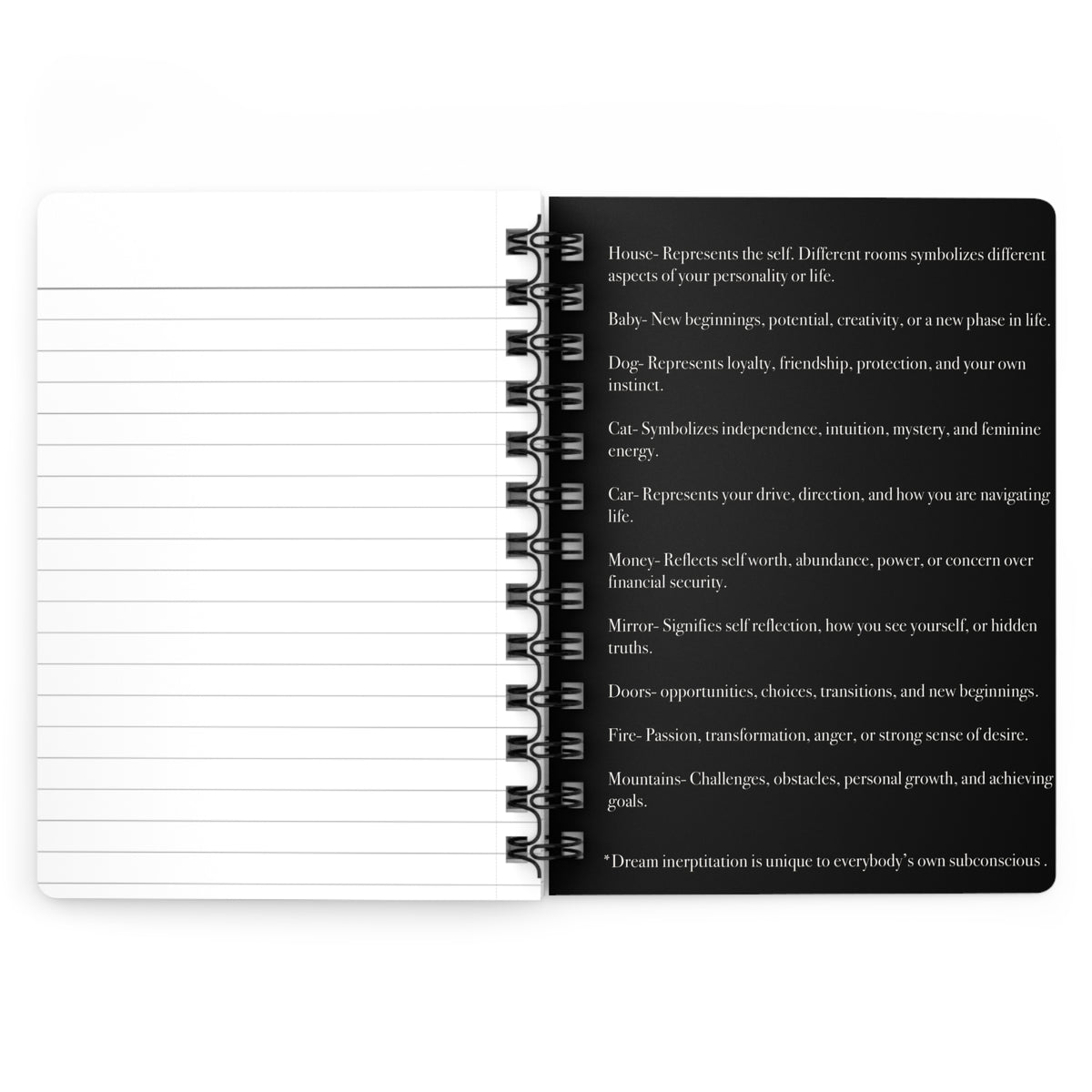 Spiral Notebook — Moonlit Village Sketch Journal